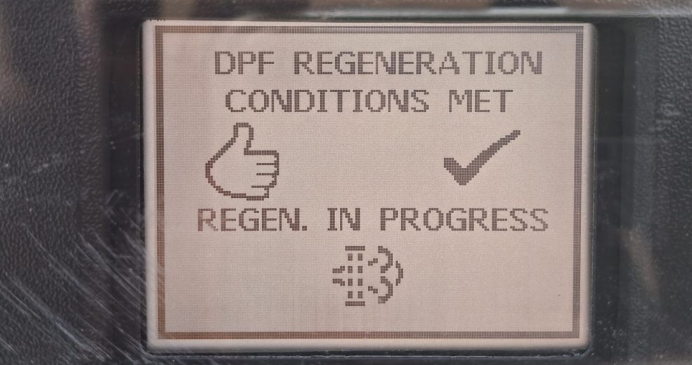 DPF regeneration switch